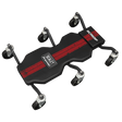 Sealey SCR101P Steel Creeper with 6 Rough Ground 5" Wheels & Headrest