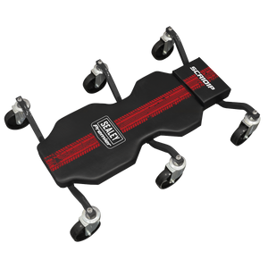 Sealey SCR101P Steel Creeper with 6 Rough Ground 5" Wheels & Headrest