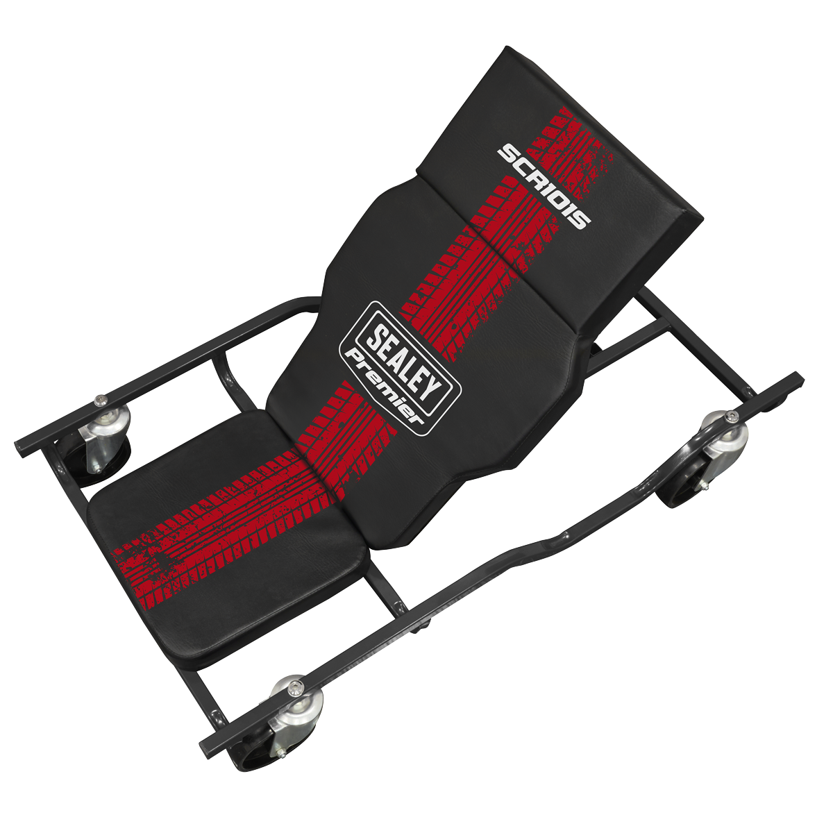 Sealey SCR101S Steel Creeper with 4 Rough Ground 5" Wheels & Adjustable Back/Headrest - additional view 2