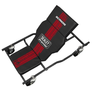 Sealey SCR101S Steel Creeper with 4 Rough Ground 5" Wheels & Adjustable Back/Headrest - additional view 2