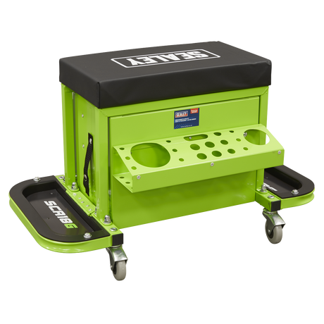 Sealey SCR18G Mechanic's Utility Seat & Toolbox - Green - additional view 2