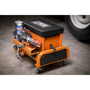Sealey SCR18O Mechanic's Utility Seat & Toolbox - Orange - additional view 13