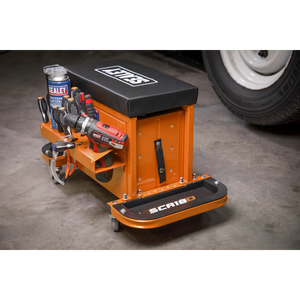 Sealey SCR18O Mechanic's Utility Seat & Toolbox - Orange - additional view 14