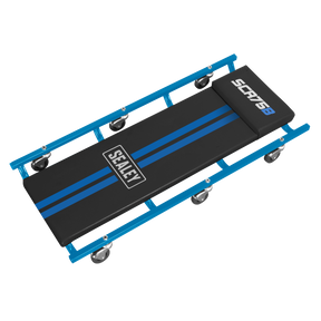 Sealey SCR75B American-Style Deluxe Creeper 36" with Steel Frame & 6 Wheels - Blue