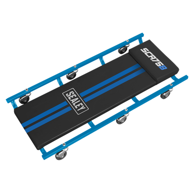 Sealey SCR75B American-Style Deluxe Creeper 36" with Steel Frame & 6 Wheels - Blue