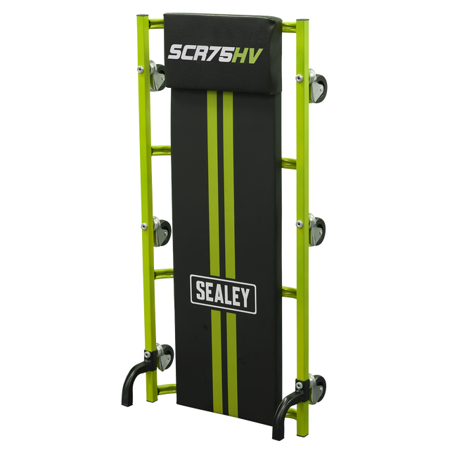 Sealey SCR75HV 36" Deluxe American-Style Creeper with Steel Frame & 6 Wheels - Hi-Vis