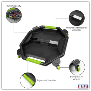 Sealey SCR86HV Creeper Tool Tray - Green - additional view 11