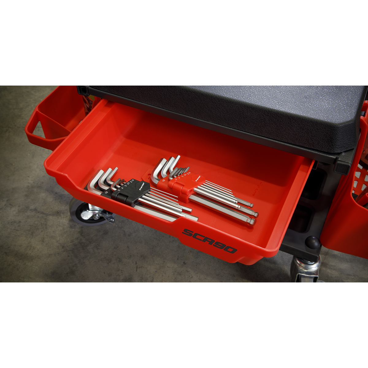 Sealey SCR90 Mechanic's Deluxe Detailing Utility Seat - additional view 6