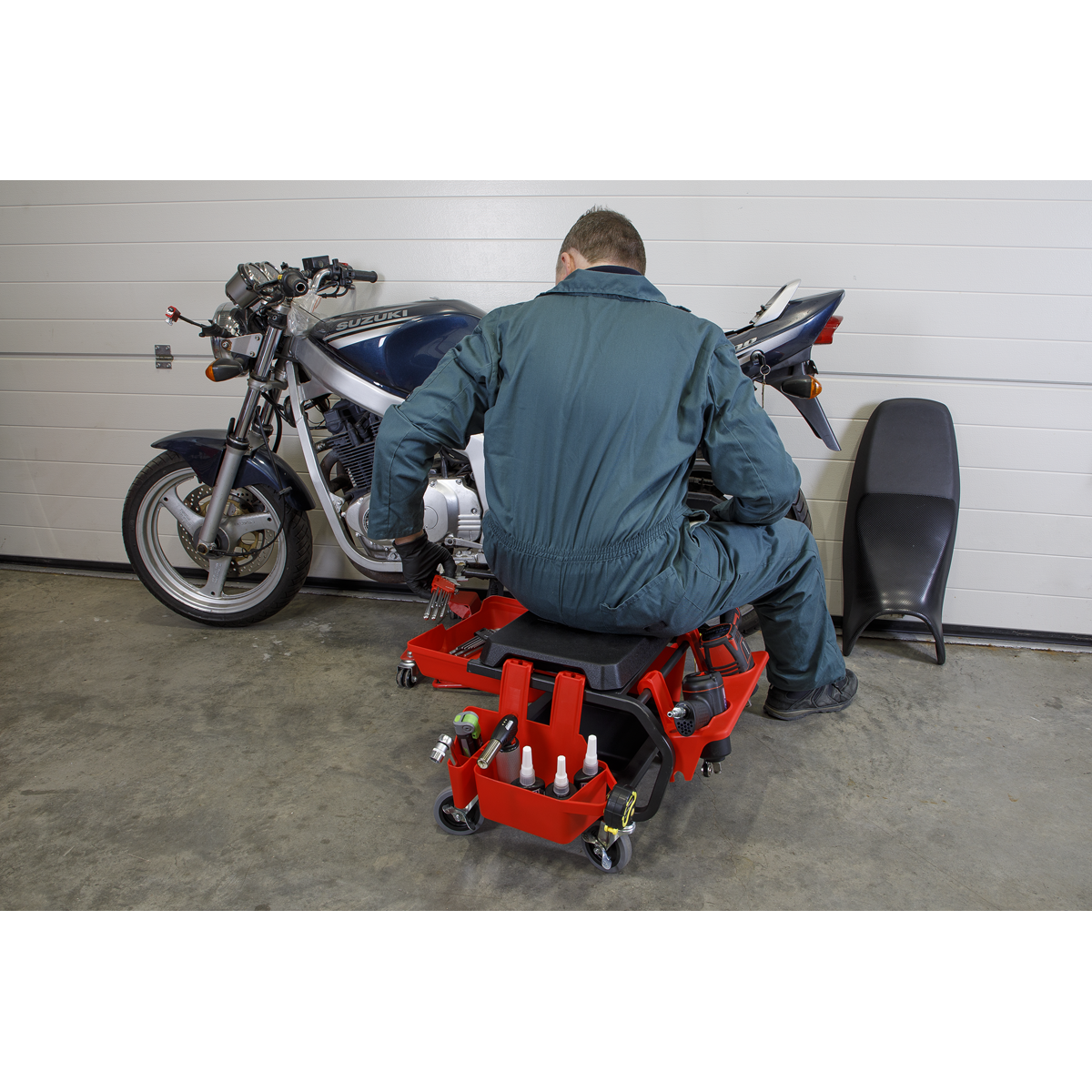 Sealey SCR90 Mechanic's Deluxe Detailing Utility Seat - additional view 7