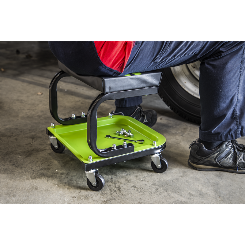Sealey SCR9HV Mechanic's Utility Seat - Green - additional view 6