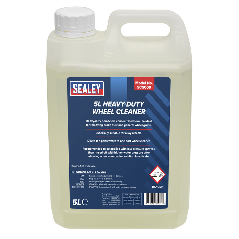 Sealey SCS009 Heavy-Duty Wheel Cleaner 5L - additional view 2