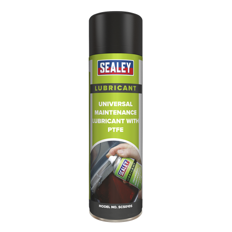 Sealey SCS010 Universal Maintenance Lubricant with PTFE 500ml - Pack of 6