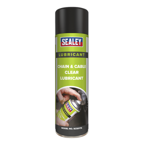 Sealey SCS017 Chain & Cable Clear Lubricant 500ml - Pack of 6