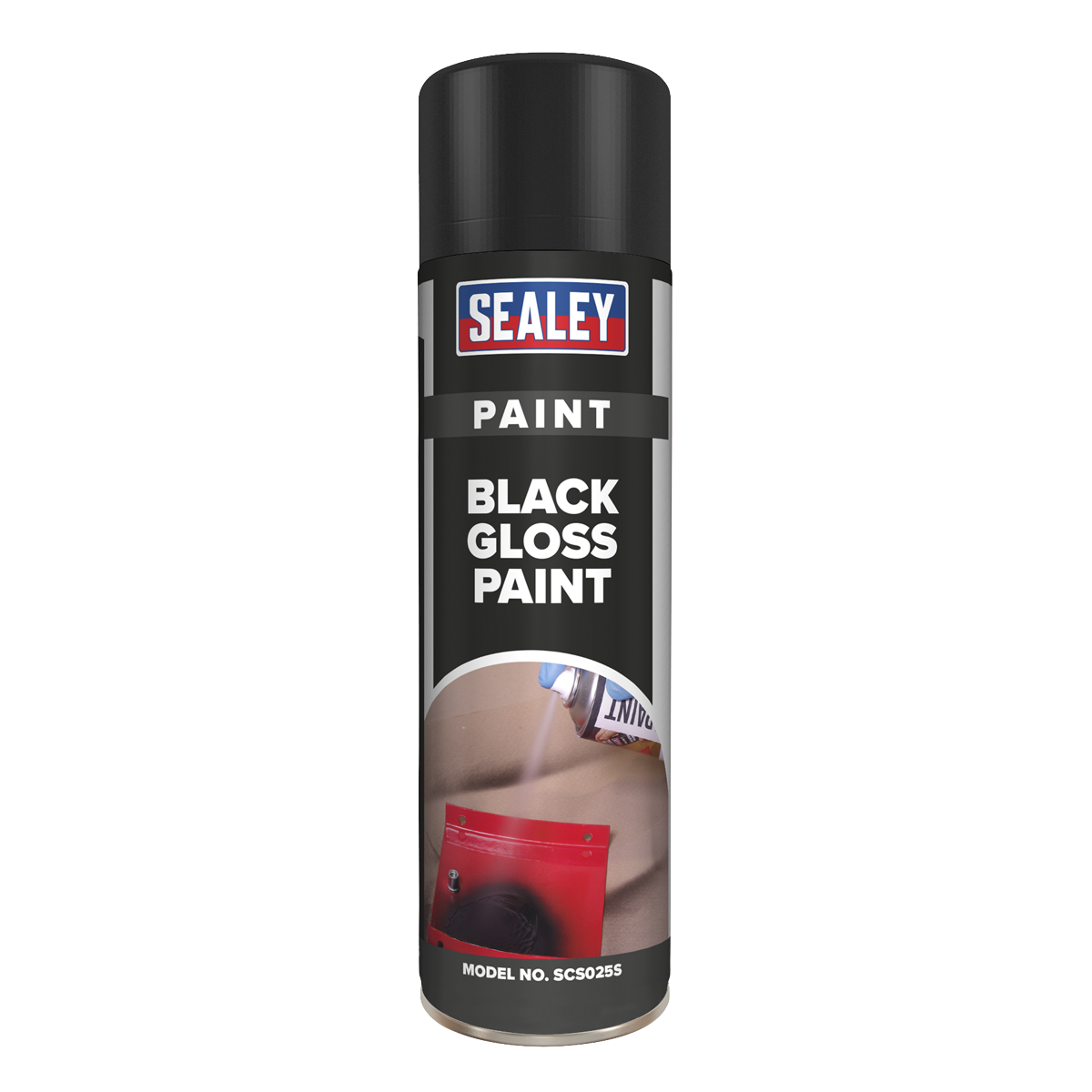 Sealey SCS025S Gloss Paint 500ml - Black