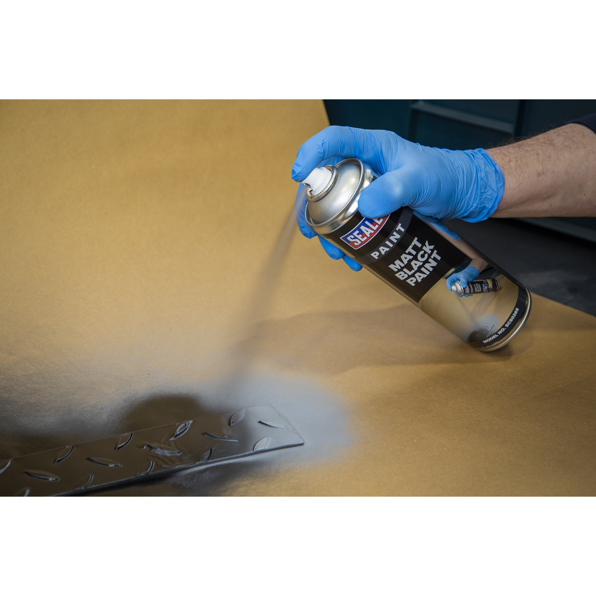 Sealey SCS026S Matt Paint 500ml - Black - additional view 3