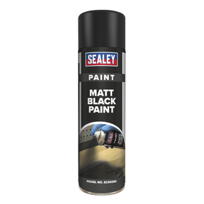 Sealey SCS026S Matt Paint 500ml - Black