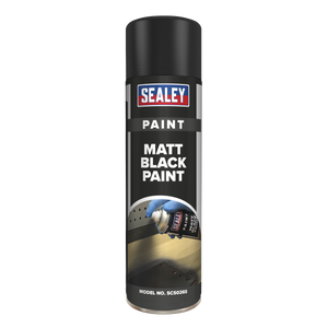 Sealey SCS026S Matt Paint 500ml - Black