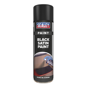 Sealey SCS028S Satin Paint 500ml - Black