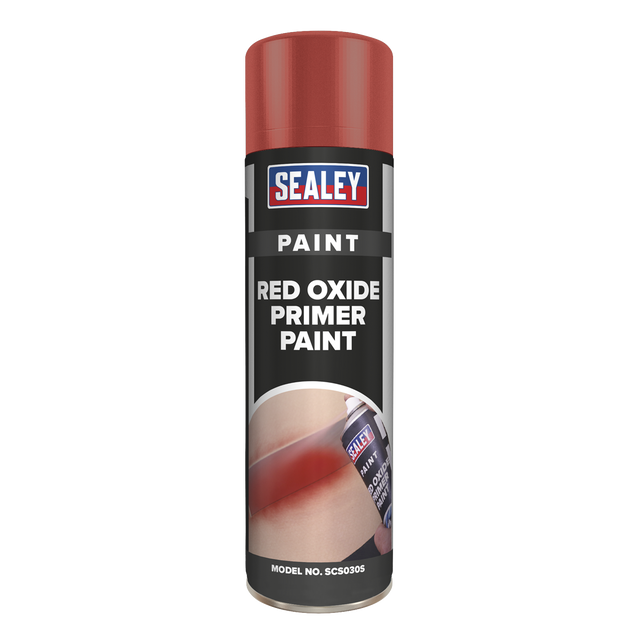 Sealey SCS030S Oxide Primer Paint 500ml - Red