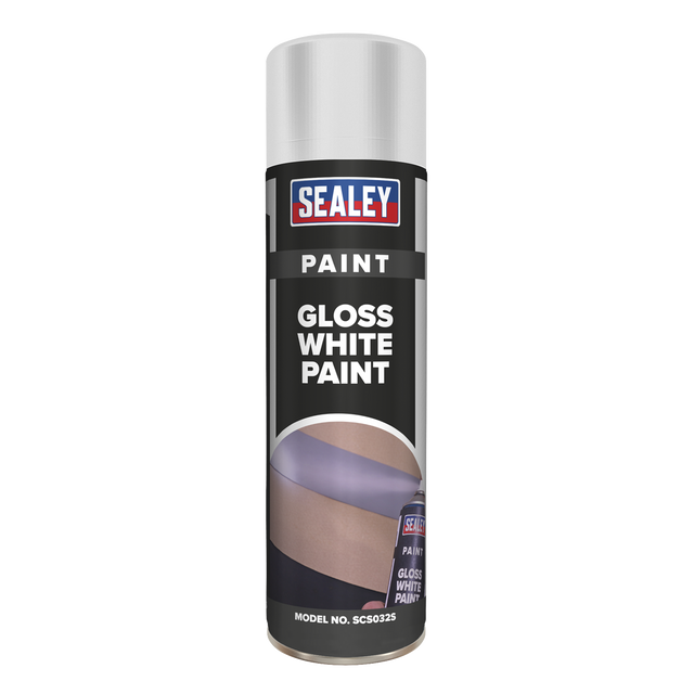 Sealey SCS032S Gloss Paint 500ml - White