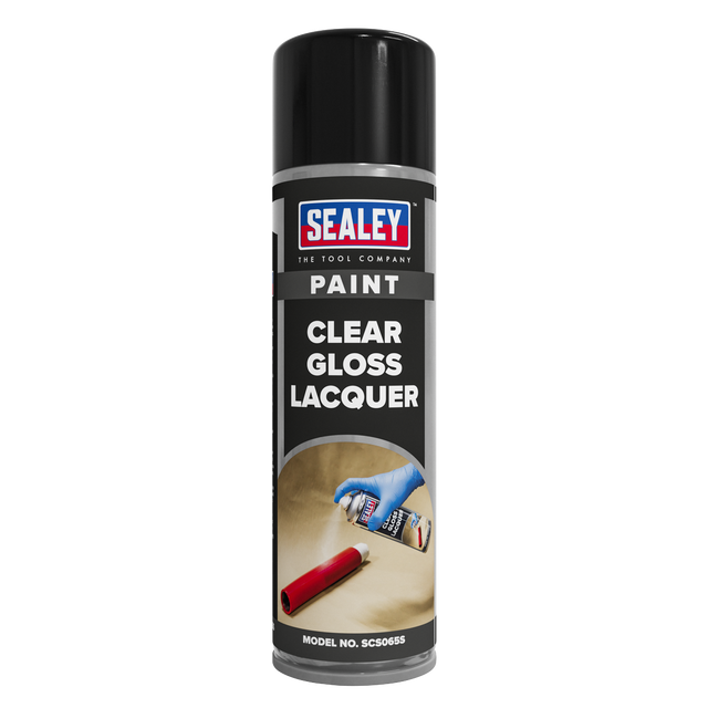 Sealey SCS065S Gloss Lacquer 500ml - Clear