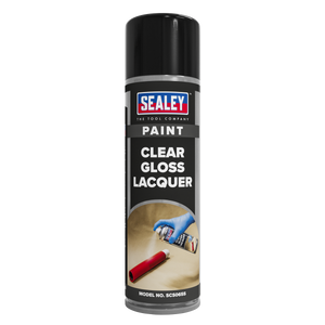 Sealey SCS065 Gloss Lacquer 500ml, Clear - Pack of 6 - additional view 4