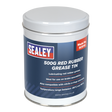 Sealey SCS110 Red Rubber Grease Tin 500g