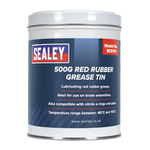 Sealey SCS110 Red Rubber Grease Tin 500g - additional view 2