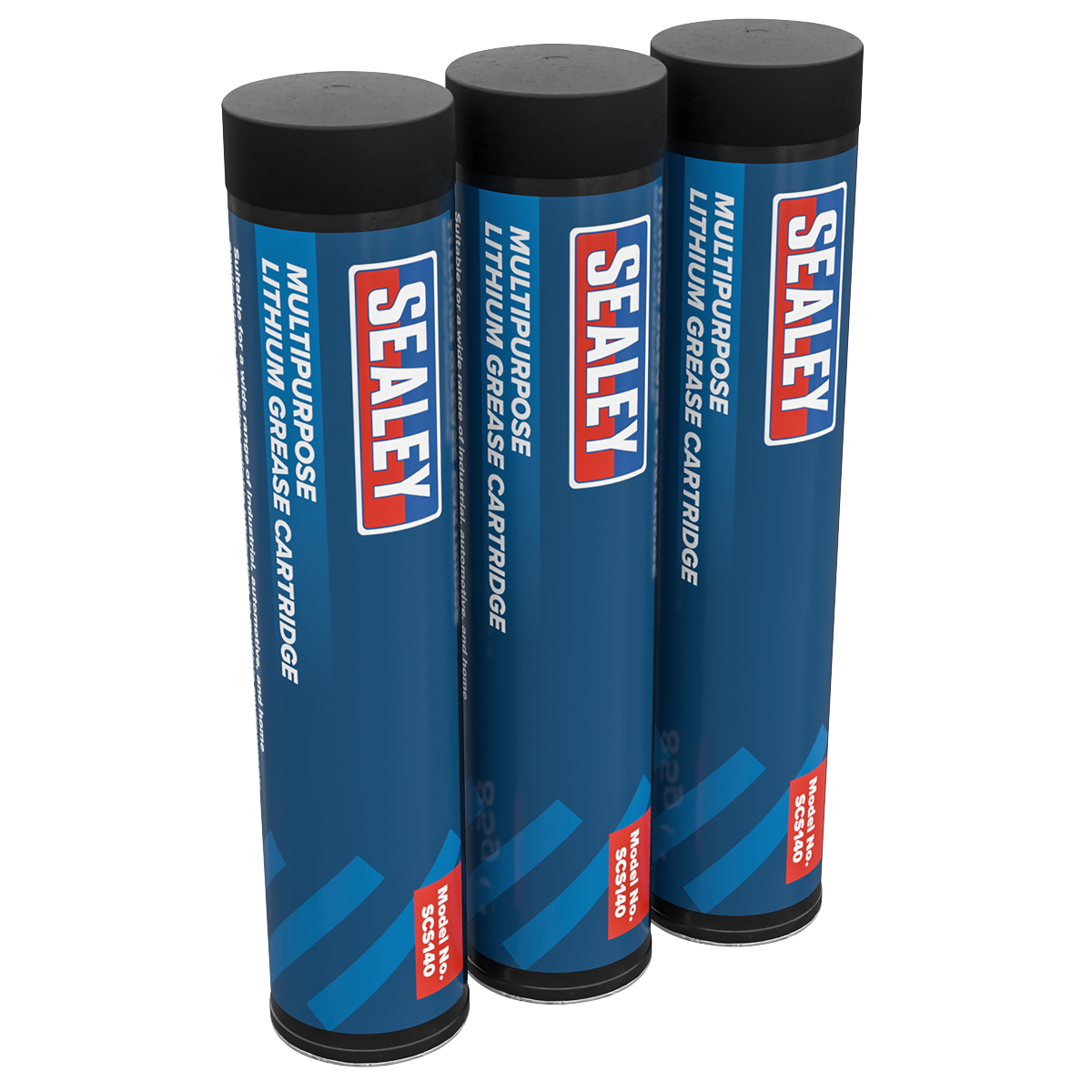 Sealey SCS140 Multipurpose Lithium Grease Cartridge 3oz/85g - Pack of 3