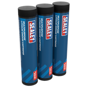 Sealey SCS140 Multipurpose Lithium Grease Cartridge 3oz/85g - Pack of 3
