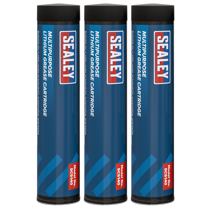 Sealey SCS140 Multipurpose Lithium Grease Cartridge 3oz/85g - Pack of 3 - additional view 3