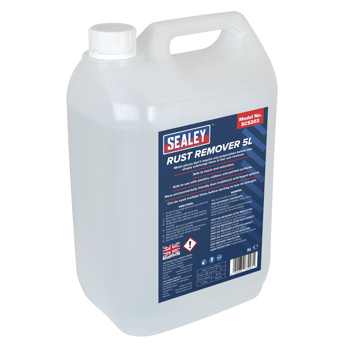 Sealey SCS203 Rust Remover 5L