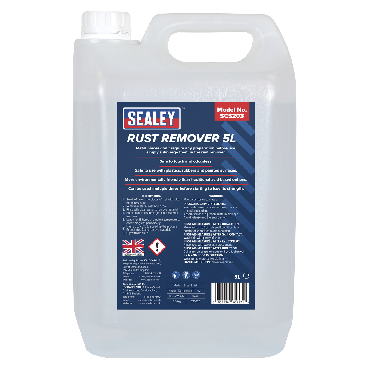 Sealey SCS203 Rust Remover 5L - additional view 3