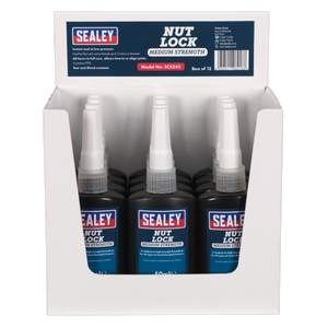 Sealey SCS243 Medium Strength Nut Lock 50ml - Pack of 12 - additional view 3