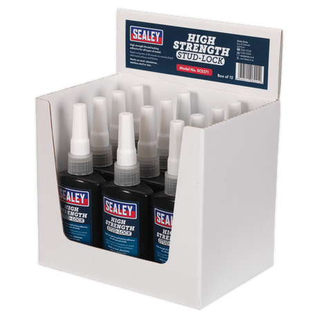 Sealey SCS271 High Strength Stud Lock 50ml - Pack of 12 - additional view 2
