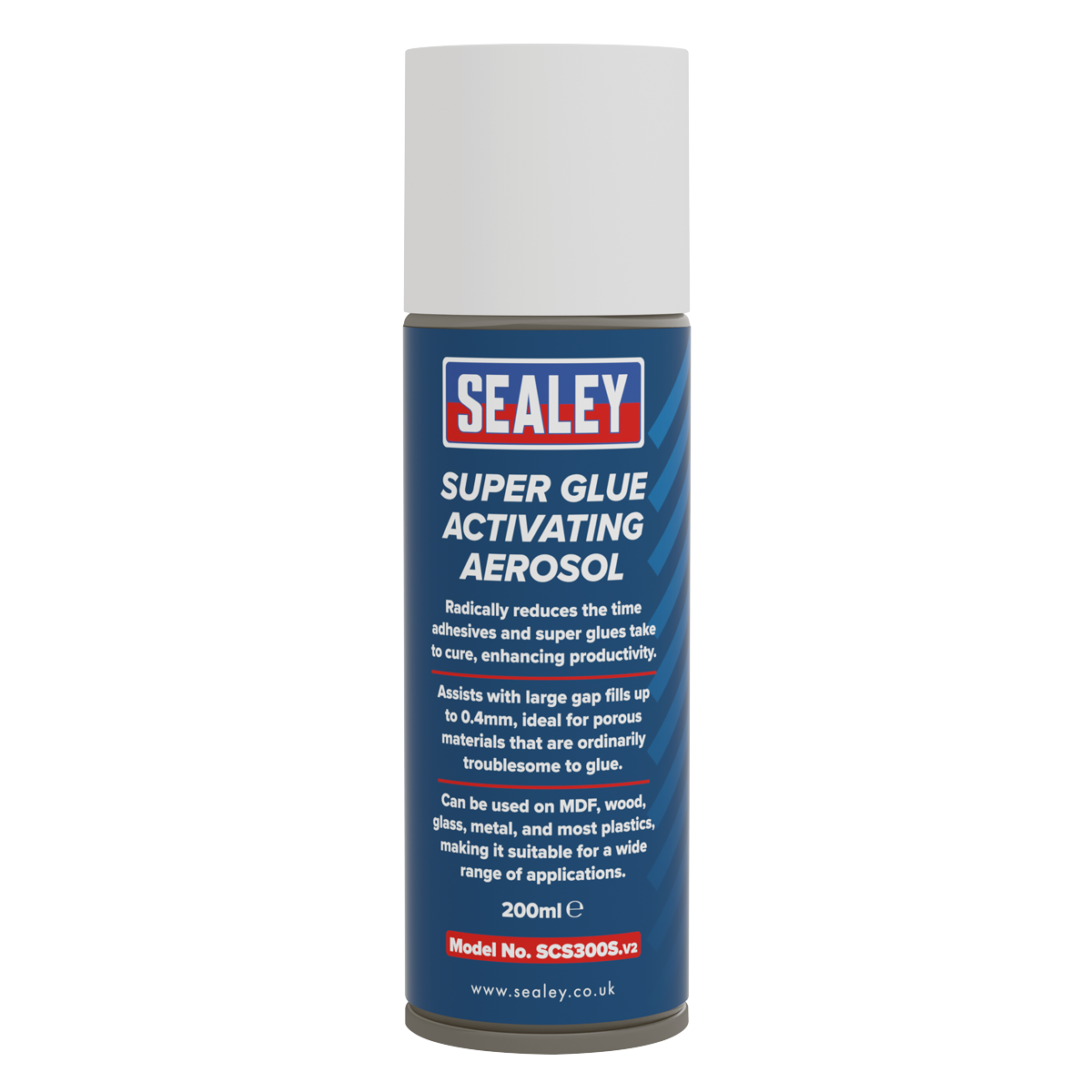 Sealey SCS300S Super Glue Activator Aerosol 200ml