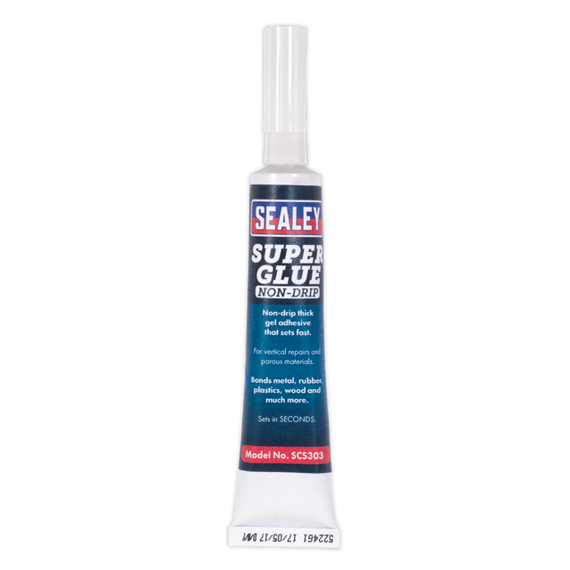 Sealey SCS303S Non-Drip Gel Super Glue 20g