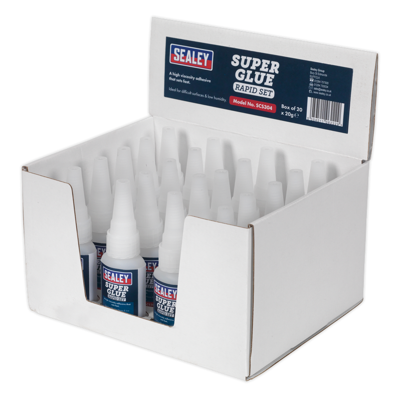 Sealey SCS304 Rapid Set Super Glue 20g - Pack of 20 - additional view 2
