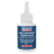 Sealey SCS305S High Viscosity Super Glue - Cyanoacrylate Adhesive, Fast-Bonding Formula 50g - Clear
