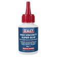 Sealey SCS305 High Viscosity Super Glue - Cyanoacrylate Adhesive, Fast-Bonding Formula 50g 25pc - Clear