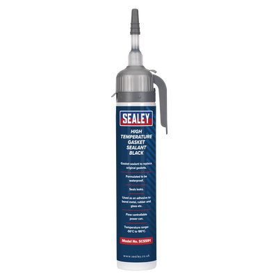 Sealey SCS591 High Temperature Gasket Sealant 200ml - Black