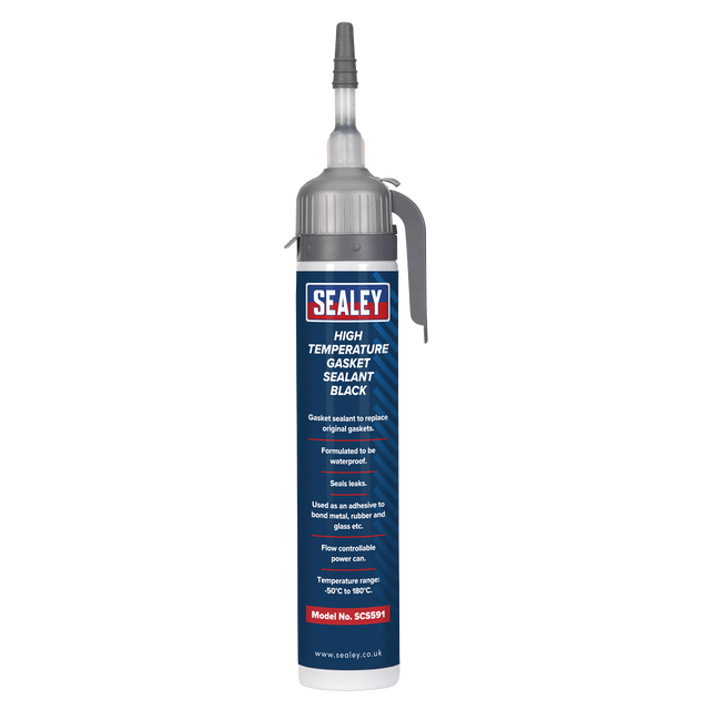 Sealey SCS591 High Temperature Gasket Sealant 200ml - Black