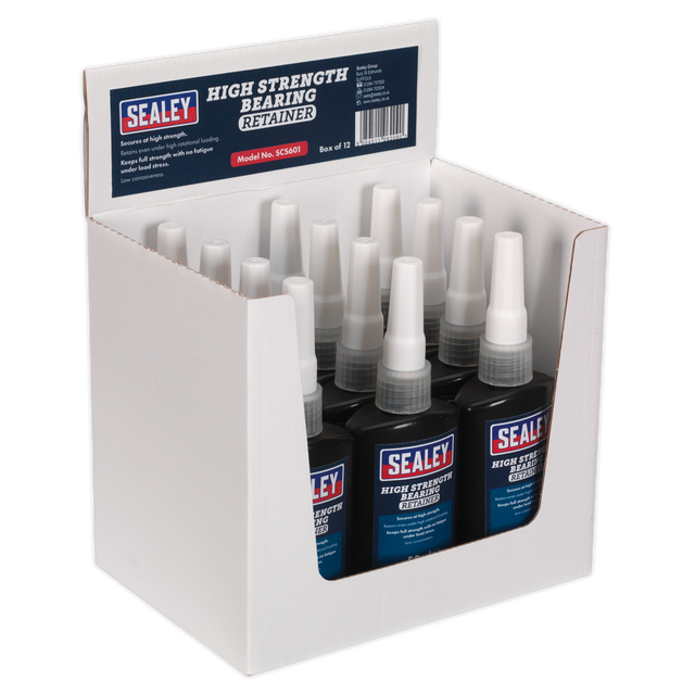 Sealey SCS601 High Strength Bearing Fit Retainer 50ml - Pack of 12
