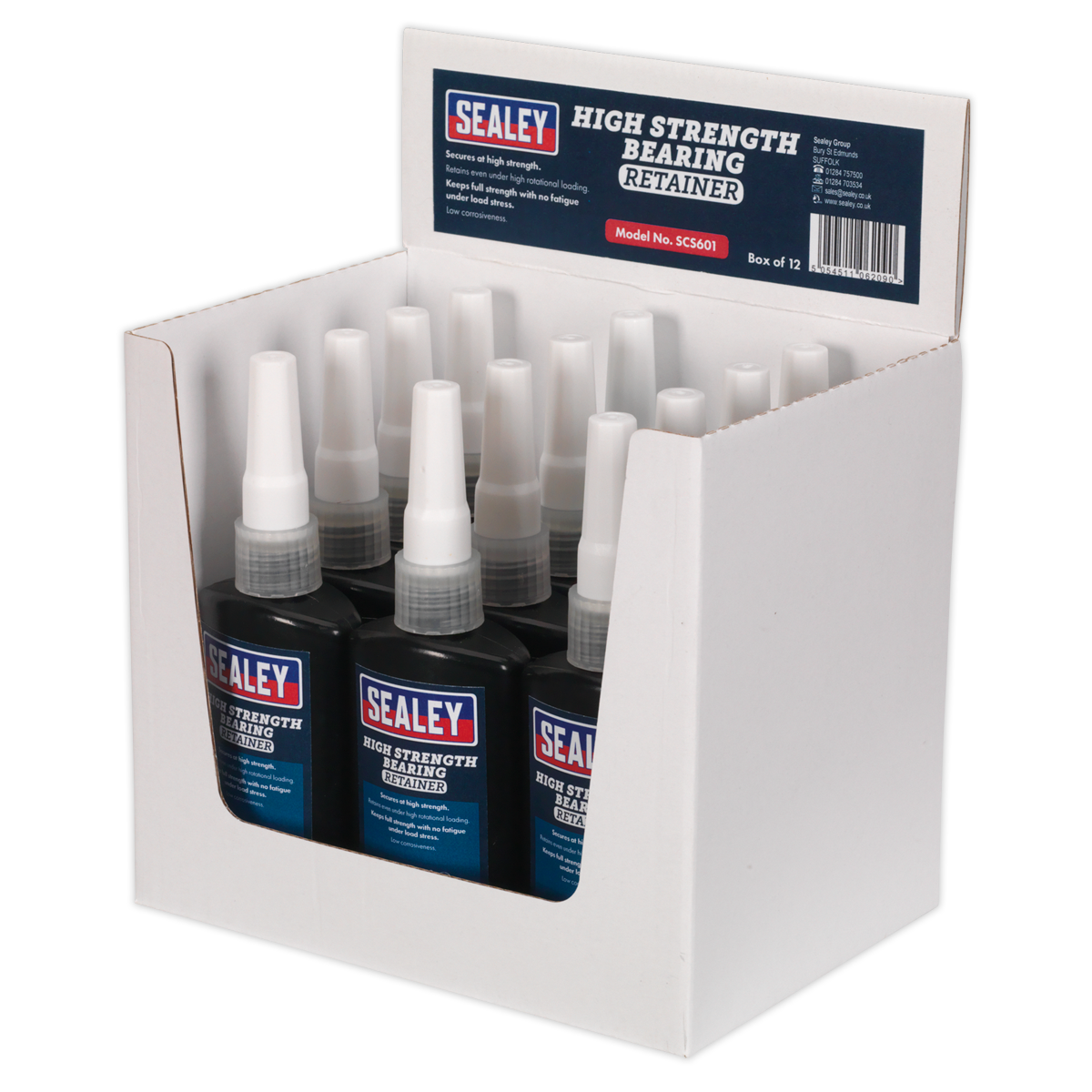 Sealey SCS601 High Strength Bearing Fit Retainer 50ml - Pack of 12 - additional view 2