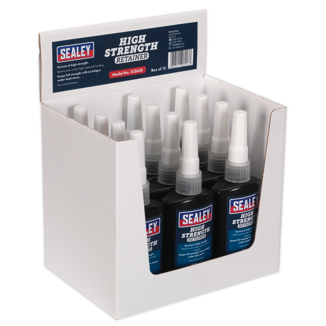 Sealey SCS638 High Strength Retainer 50ml - Pack of 12