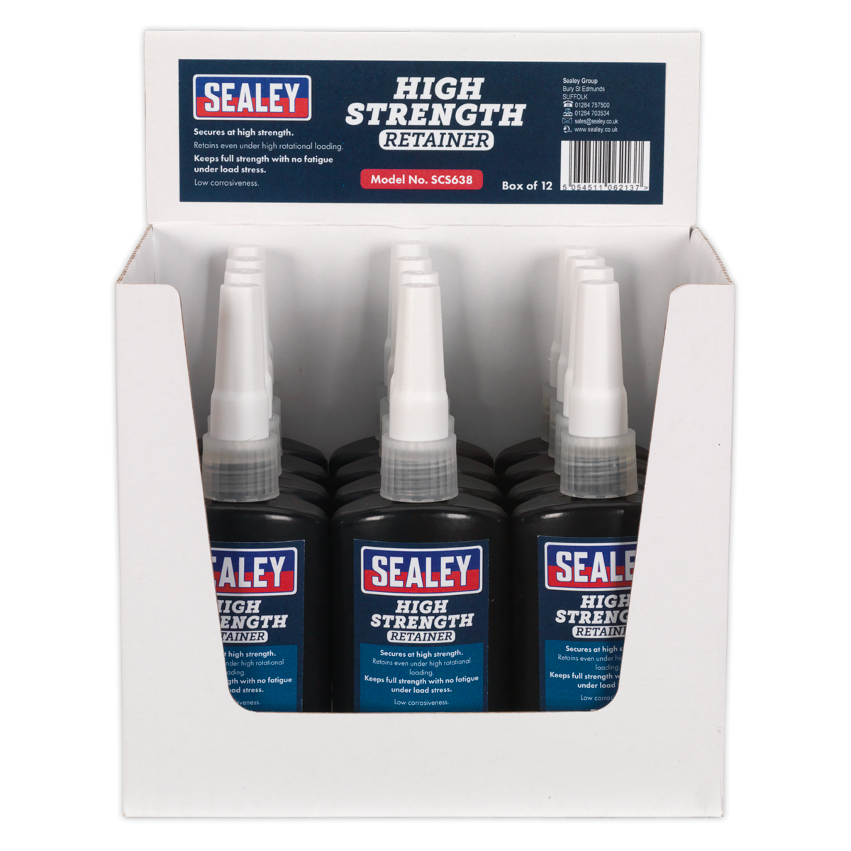 Sealey SCS638 High Strength Retainer 50ml - Pack of 12 - additional view 3