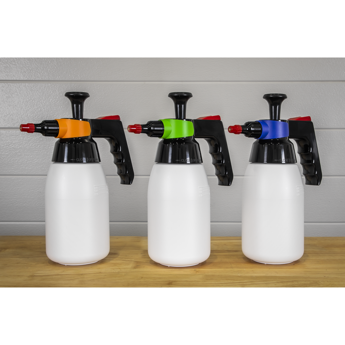Sealey SCSGCOMBO Premium Pressure Solvent Sprayers & Colour-Coded Caps Combo 1L - additional view 4