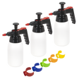 Sealey SCSGCOMBO Premium Pressure Solvent Sprayers & Colour-Coded Caps Combo 1L