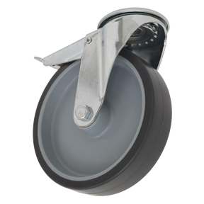 Sealey SCW2100SBLEM 100mm Castor Wheel with Bolt Hole & Total Lock