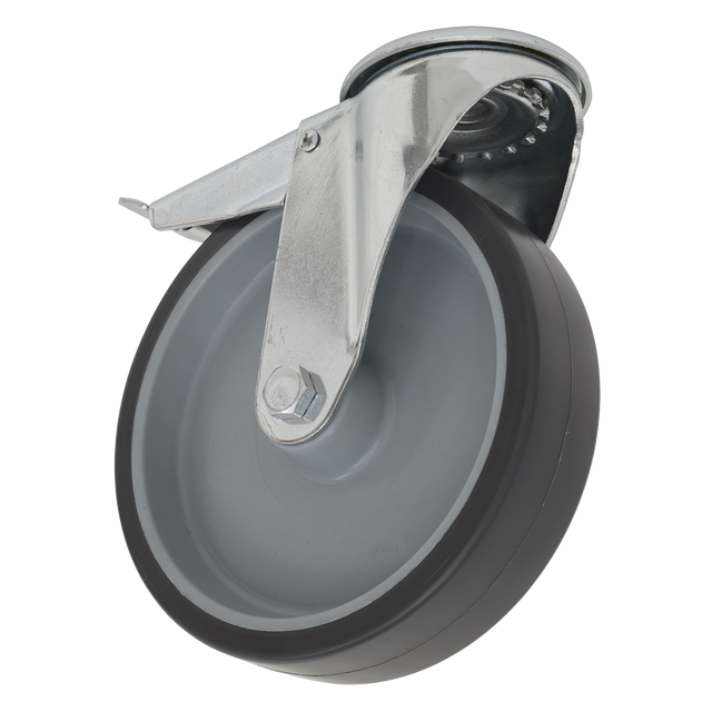 Sealey SCW2100SBLEM 100mm Castor Wheel with Bolt Hole & Total Lock